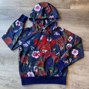 Adidas Originals by Rita Ora Roses Logo Hoodie, L